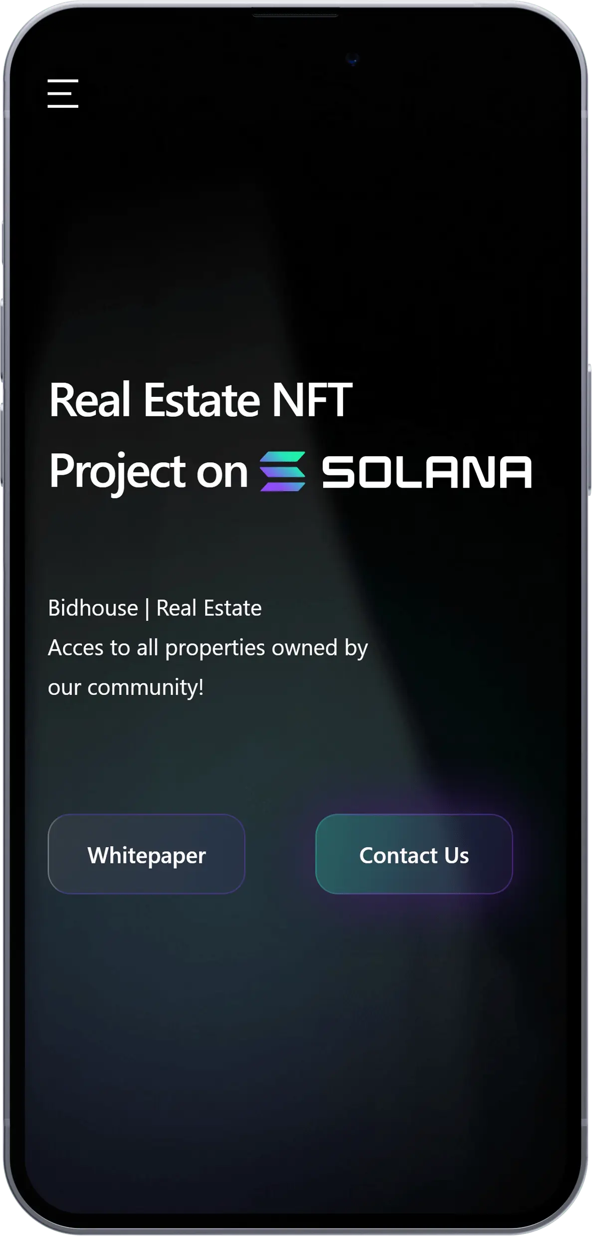 Prezentare site pe mobil